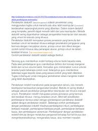 Majas anafora dan contohnya dalam bahasa indonesia. Pendekatan Induktif Dan Deduktif
