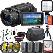 Amazon.com : Sony FDR-AX43 UHD 4K Handycam Camcorder w 64GB Memory Card +  Filters + LED Video Light & More : Electronics