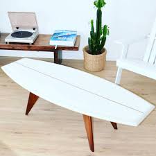 A totaly tubular coffee table made from a surfboard. Salte Surfboard Coffee Table Coffee Table Garmentory