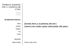Cv formato europass esistono tanti modi per realizzare il proprio curriculum; Come Fare Un Curriculum Vitae Europeo Efficace Ildenaro It