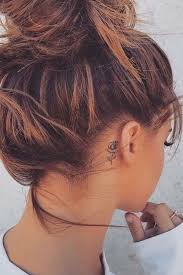 A tattoo behind the ear can never be too conspicuous or inappropriate because the location itself is very cute. Behind Ear Tattoos Wild Country Fine Arts