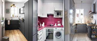 Cuisine ouverte, petit espace, ou cuisine pour studio, idées d'aménagement petite cuisine, astuces pour agencer meubles, électroménager. Petite Cuisine Moderne Photos Idees Et Conseils Pour Reussir La Deco