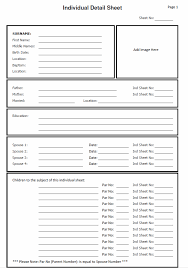 Free Printable Genealogy Forms Room Surf Com