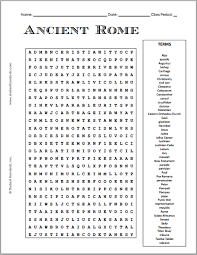 Fun printable usa word find games for memorial day or 4th of july. Free Printable Ancient Rome Word Search Puzzle Student Handouts