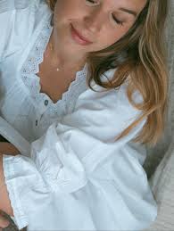 Wrapping all your lovely top orders from last night in this gorgeous Autumn  morning sun. Wearing the Peach Tea Dress. Only a couple of these left now.