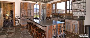 barnwood kitchen cabinets