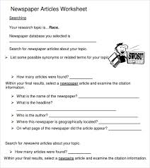 It will take approximately 12 class periods. Free 7 Newspaper Article Samples In Pdf Ms Word Psd