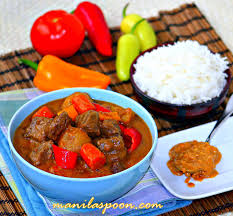 Kaldereta Belongs To The Category Of Comfort Food In The Philippines It Is A Favorite Dish That Is Often Serve Beef Caldereta Caldereta Recipe Tasty Beef Stew