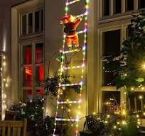 Santa Claus Doll Climbing Ladder LED String Lights Christmas Theme Decor  Strip Lamp for Home Indoor Garden Window Xmas Tree - AliExpress