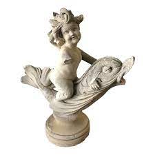 This is concrete fountain by rylee gordon on vimeo, the home for high quality videos and the people who love them. 1920s Vintage Old Concrete Fountain Boy Riding Fish Chairish