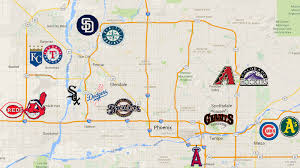 A Handy Map Of The Cactus League Stadiums Halos Heaven