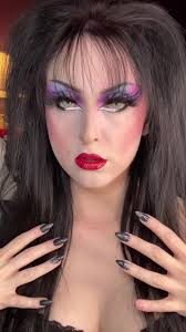 Elvira Inspired Halloween Look with TIRTIR Inc. Red Cushion