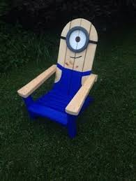 Minion Stuart Adirondack Muskoka Chair Wood Projects Wood Crafts Kids Chairs