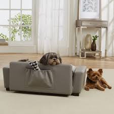 Enchanted Home Pet Grey Scout Pet Sofa 32 L X 17 25 W Dog Bed Dog Sofa Bed Enchanted Home