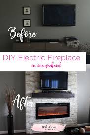 This diy faux fireplace is beautiful and renter friendly! Eine Meiner Grossten Starken Und Schwachen Ist Mein Gefuhl Der Spontaneitat Ich Werde Diyw Build A Fireplace Home Remodeling Diy Diy Electric Fireplace