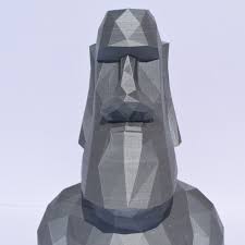 Statue Moai Impression 3d 3d Print Etsy Impression 3d Statue Print