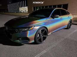 Wheels rims fits honda accord coupe #sporza #topaz #wheels #honda #accord #rims. 2018 Honda Accord Sport With 20x10 Sporza Topaz And Lionhart 255x35 On Stock Suspension 809768 Fitment Industries