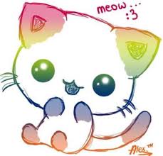 Start by drawing two little oval (vertical) eyes. Kawaii 101 Kawaii Cat Cute Drawings Kawaii Drawings