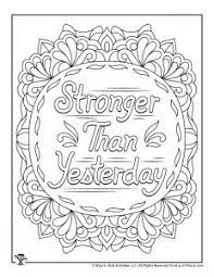 Grab you crayons, markers, and colored pencils and print the illustrations you. Positive Sayings Adult Coloring Pages Woo Jr Kids Activities