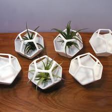 Dodecahedron Desk Air Planters 3d Printed Planter Futuristic Planters Coffee Table Centerpieces 3d Printing 3d Printing Diy