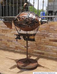 Steel sculptures / metal sculptures. Steampunk Art Statues For Sale Life Size Metal Art Sculptures From Thailand