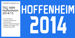 Tsg 1899 Hoffenheim 2014 2015 Jersey Font Jersey Font Football Fonts Fonts