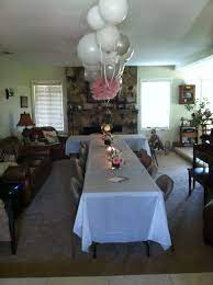 My Parents Surprise Anniversary Party Decor We Set Up The 3 Dinner Tables In A Large Living Room We Were Able To Fit Living Room Sets Room Set Party Seating