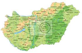 Mappa dell' ungheria cartina geografica, fisica, politica, muta, storica. Mappa Ad Alta Dettagliata Ungheria Fisico Con Letichettatura Carta Da Parati Carte Da Parati Balaton Budapest Ungherese Myloview It