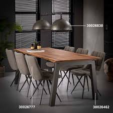 Chaise salle a manger grise. Chaise Salle A Manger Tissu Jeans Anthracite Lot De 2 Chaises Pier Import