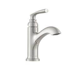 Turn on your faucet to drain out residual water and also to check to make sure the water is completely off. Moen Hilliard One Handle Bathroom Faucet At Menards