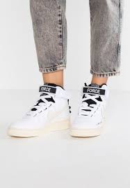 Nike Air Force 1 Mens Black High Top Air Force 1 Utility Sneaker High White Light Cream Black Zalando De Zalando Turnschuhe High Tops