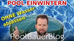 Intex Frame Pool Draussen Uberwintern Mit Poolkissen Ohne Wasser Ablassen Youtube