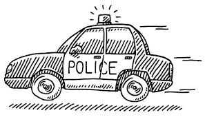 Hand Drawn Vector Drawing Of Driving Letters Suv In Cartoon Style Auto Zeichnungen Polizei Geburtstag Auto Zeichnen