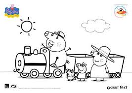 Peppa Pig Disegni Da Colorare Peppa Pig Sul Treno Con Nonno Pig Disegna E Colora Con Filastrocche It Disegni Da Colorare Peppa Pig Disegni