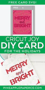 Download Cricut Joy Christmas Card Svg Pineapple Paper Co