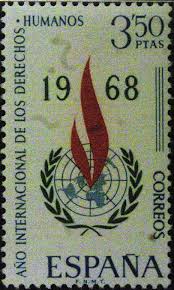 Espana Ano Internacional De Los Derechos Humanos Ano 1968 Pul