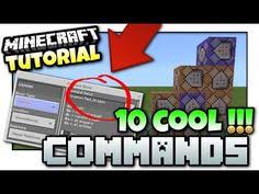 Minecraft 10 Cool Commands Easy Tutorial Mcpe Bedrock Xbox Java Windows 10 Youtube Minecraft Easy Tutorial Minecraft Commands