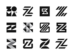 Black And White Letters Logo Zoma More Versions Clothing Brand Logos Letter Logo Design Typo Logo Design