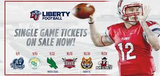 football single game tickets now on sale liberty flames