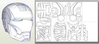 Pin Deviantart More Like Iron Man Helmet Pepakura 2 By On Pinterest Iron Man Mask Iron Man Helmet Iron Man Armor
