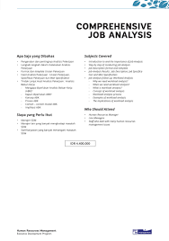 Check spelling or type a new query. Contoh Format Job Description Karyawan Masnurul