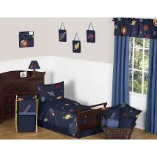 Discover (and save!) your own pins on pinterest. Sweet Jojo Designs Space Galaxy Galactic Planets Rocket Ship 5 Piece Toddler Bed In A Bag Set Overstock 13003895