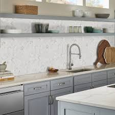 Pure white tiles work well with simple, bright tones of hickory cabinets. 20 Kitchen Backsplash Ideas For White Cabinets