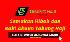 Tabungan haji mengumpulkan dana secara syariah untuk berangkat haji. Semakan Hibah Baki Akaun Tabung Haji Online