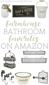 12 a farmhouse style bathroom in coastal blue. Farmhouse Bathroom Decor