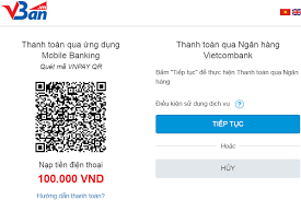 HD thanh toán qua ngân hàng Vietcombank