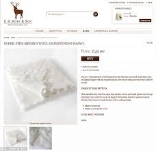 Royal Baby Prince George Effect Gh Hurt Son Ltd Behind 45 Christening Shawl Besieged By Requests Daily Mail Online