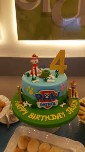 Paw Patrol Simple Birthday Cake For 4 Year Old Boy Paw Patrol Themed Cake 4 Year Old Boy Check Out Our Page For More Ideas Compleanno