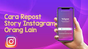 Cara Repost Instagram Story Teman Agar Muncul Di Akun Kamu Cukup Di Mention Youtube