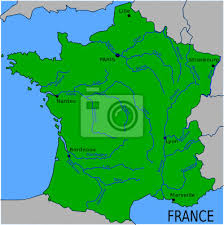Sie trägt den beinamen „hauptstadt von flandern und ist mit 233.098 einwohnern. Karte Der Grossen Flusse In Frankreich Leinwandbilder Bilder Montpellier Bergsee Toulouse Myloview De
